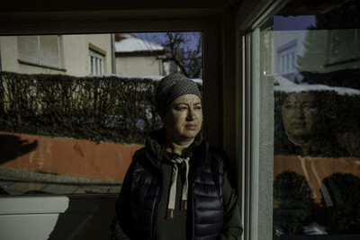 Zehida Bihorac Odobasic, institutrice, à Velika Kladusa (Bosnie), le 15 janvier. Damir Sagolj