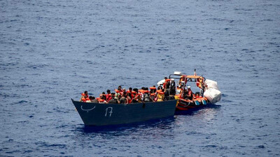 Plus de 300 personnes ont été secourues par les équipes du Geo Barents, le 7 juillet, au large de la Libye. Crédit : MSF