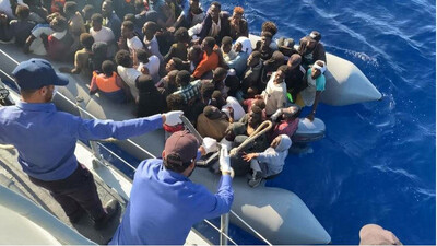 Des gardes-côtes libyens en novembre 2019. Crédit : France 24 / InfoMigrants