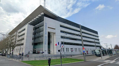 Au sous-sol de l'hôtel de police de Bordeaux se trouve le centre de rétention administrative, d'une capacité de 20 places. Crédit : Google maps
