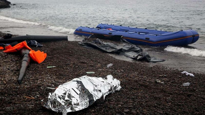 Les restes d'un naufrage en mer Méditerranée. Crédit : Reuters