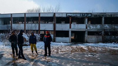 L'usine désaffectée de Krajina Metal, à Bihac, en février 2021. Crédit : Kemal Softic.