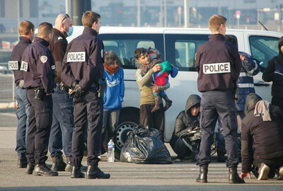 A Calais, le 9 avril. Photo Barnard Barron. AFP