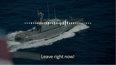 Dans un message radio, les garde-côtes libyens ont menacé de kidnapper l'équipage du Sea Watch 4. Crédit : Sea Watch International / Capture d'écran