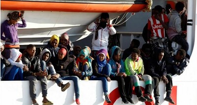 Plus de 10 000 mineurs non accompagnés sont arrivés en Italie par la mer en 2021 (image d'archives, 20 mars 2017). Crédit : Reuters