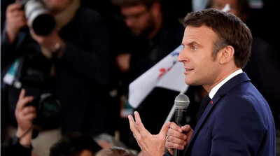 Macron a été réélu pour un second mandat, le 24 avril 2022. Crédit : Reuters